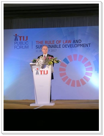 ﻿กรมบังคับคดีเข้าร่วมการประชุมสาธารณะว่าด้วยหลักนิติธรรมและการพัฒนาที่ยั่งยืน